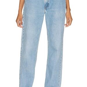 Alyssa Tilted Split Custom Jeans in Light Medium Wash